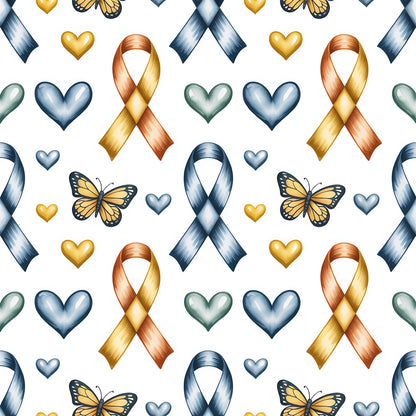 Down Syndrome Awareness Pattern 15 Quilting Cotton Fabric