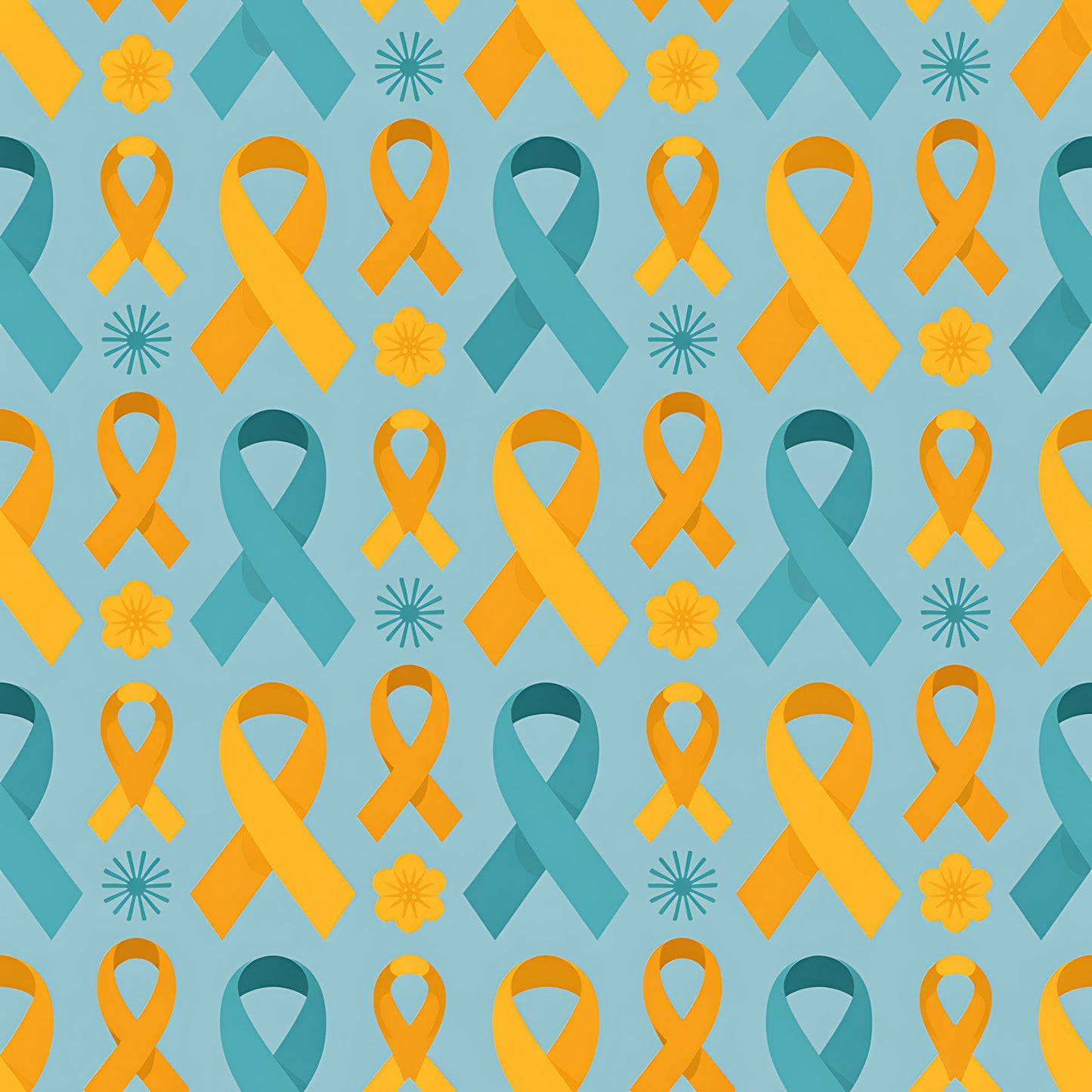 Down Syndrome Awareness Pattern 18 Quilting Cotton Fabric