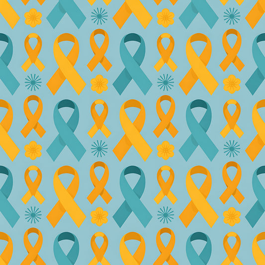 Down Syndrome Awareness Pattern 18 Quilting Cotton Fabric