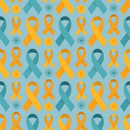 Down Syndrome Awareness Pattern 18 Quilting Cotton Fabric