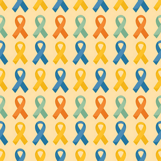Down Syndrome Awareness Pattern 19 Quilting Cotton Fabric