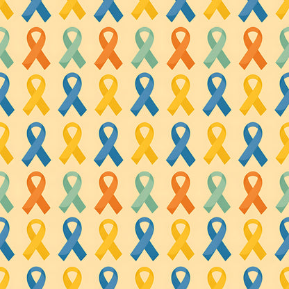Down Syndrome Awareness Pattern 19 Quilting Cotton Fabric