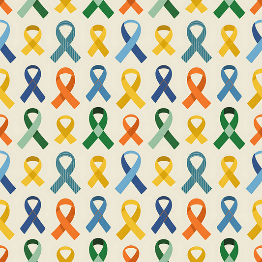 Down Syndrome Awareness Pattern 20 Quilting Cotton Fabric