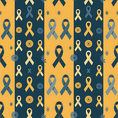 Down Syndrome Awareness Pattern 21 Quilting Cotton Fabric