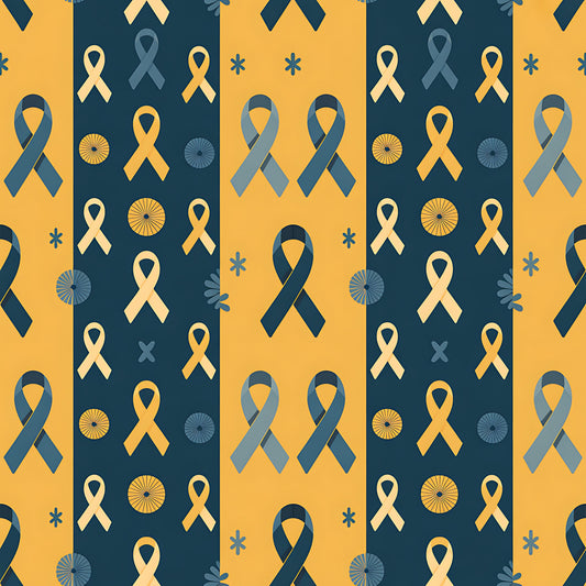 Down Syndrome Awareness Pattern 21 Quilting Cotton Fabric