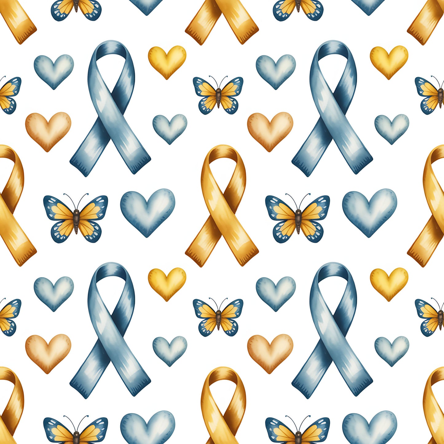 Down Syndrome Awareness Pattern 23 Quilting Cotton Fabric