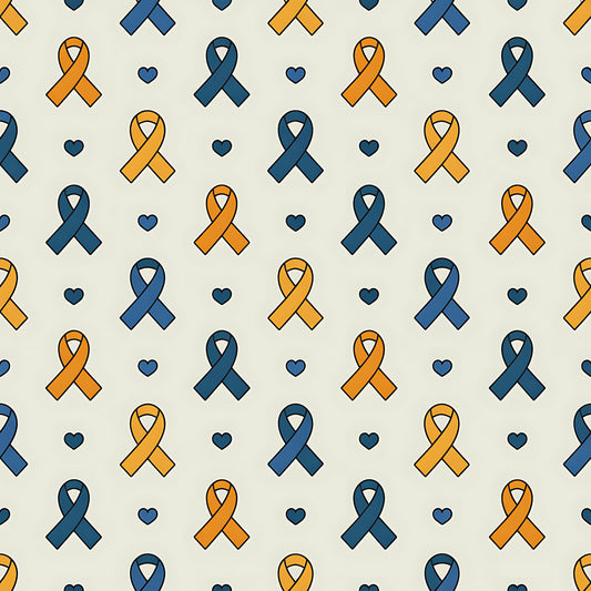 Down Syndrome Awareness Pattern 26 Quilting Cotton Fabric