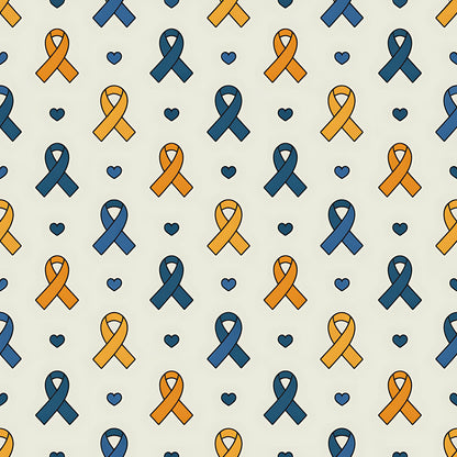 Down Syndrome Awareness Pattern 26 Quilting Cotton Fabric