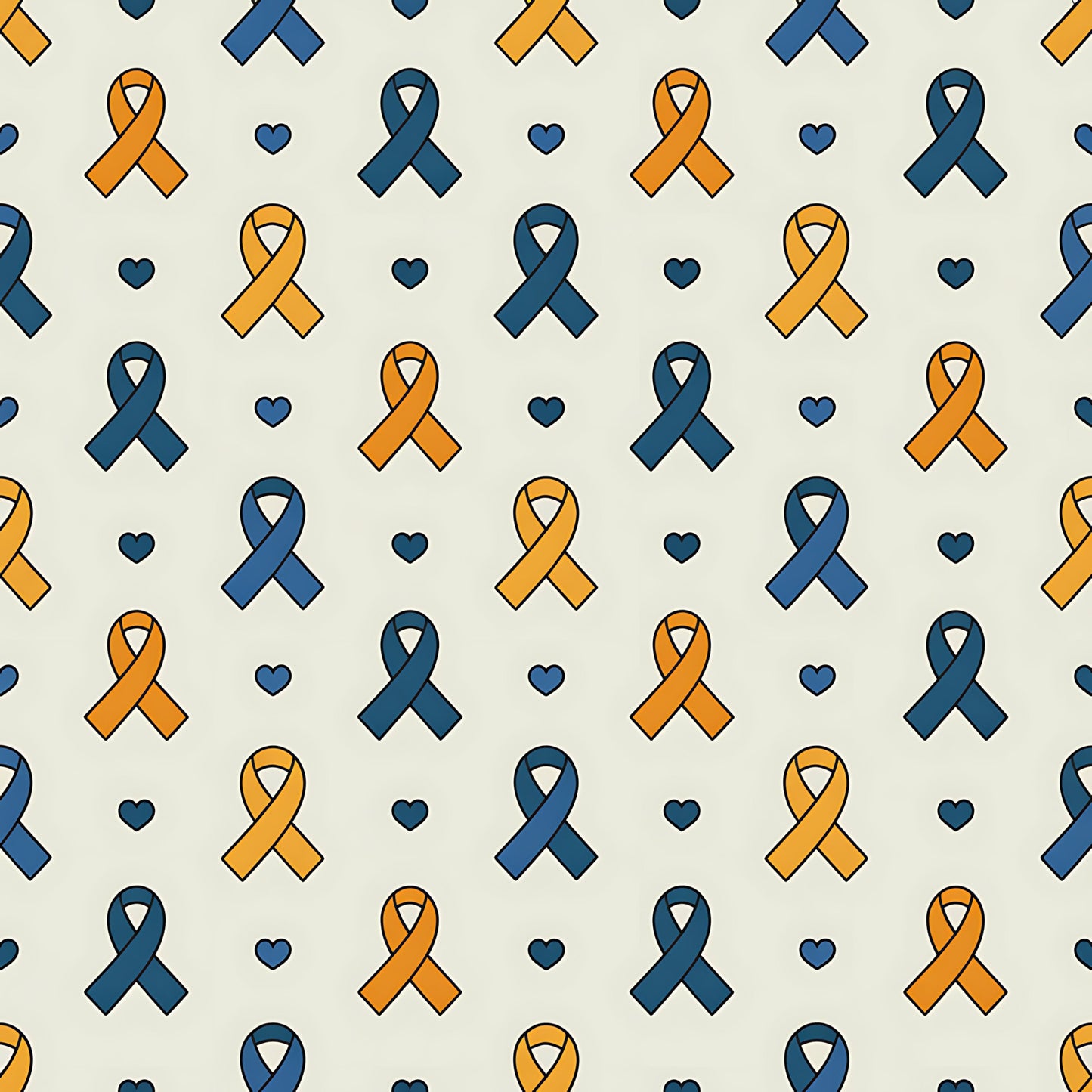 Down Syndrome Awareness Pattern 26 Quilting Cotton Fabric