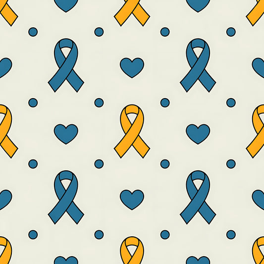 Down Syndrome Awareness Pattern 27 Quilting Cotton Fabric