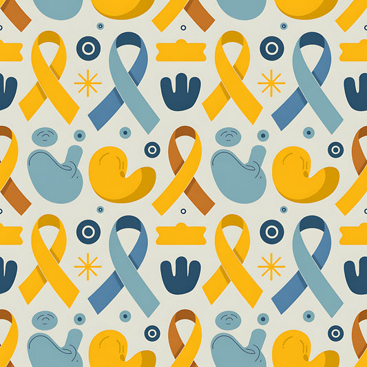 Down Syndrome Awareness Pattern 28 Quilting Cotton Fabric