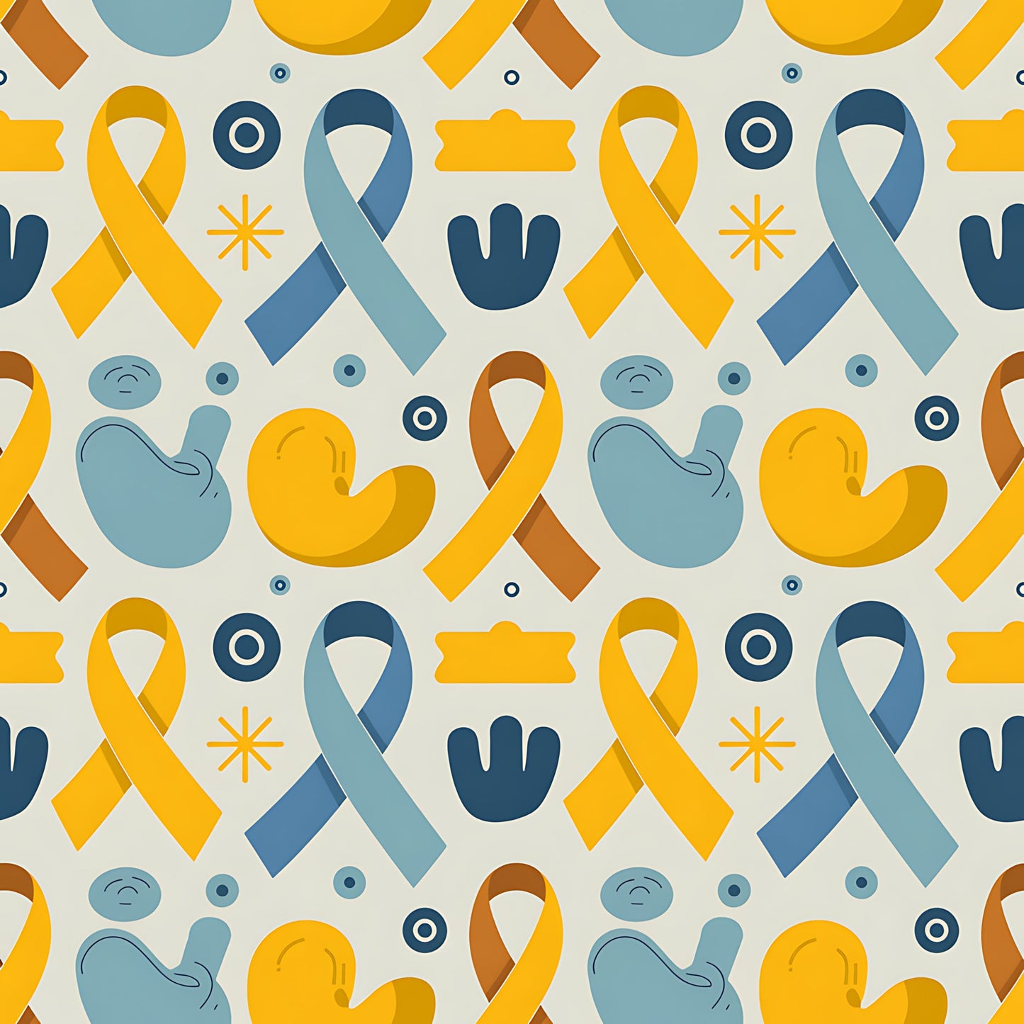 Down Syndrome Awareness Pattern 28 Quilting Cotton Fabric
