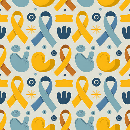 Down Syndrome Awareness Pattern 28 Quilting Cotton Fabric