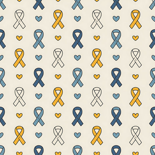Down Syndrome Awareness Pattern 7 Quilting Cotton Fabric