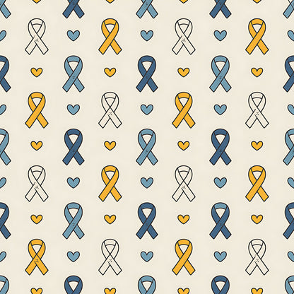 Down Syndrome Awareness Pattern 7 Quilting Cotton Fabric