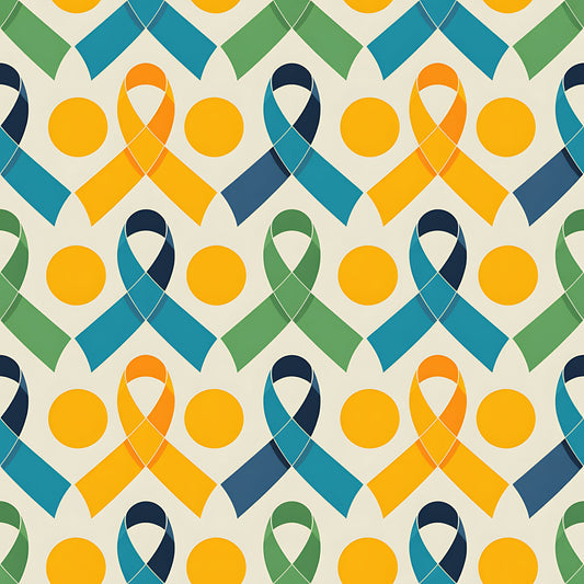 Down Syndrome Awareness Pattern 8 Quilting Cotton Fabric