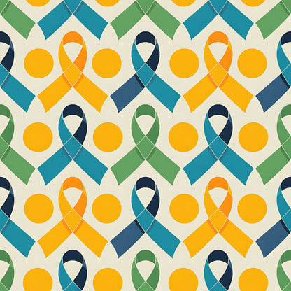 Down Syndrome Awareness Pattern 8 Quilting Cotton Fabric