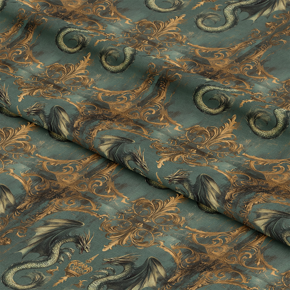 Draconian Royale Pattern 22 Quilting Cotton Fabric