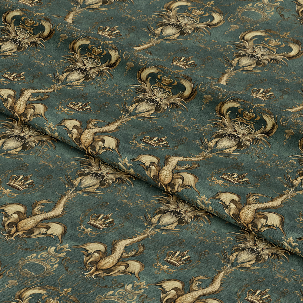 Draconian Royale Pattern 25 Quilting Cotton Fabric