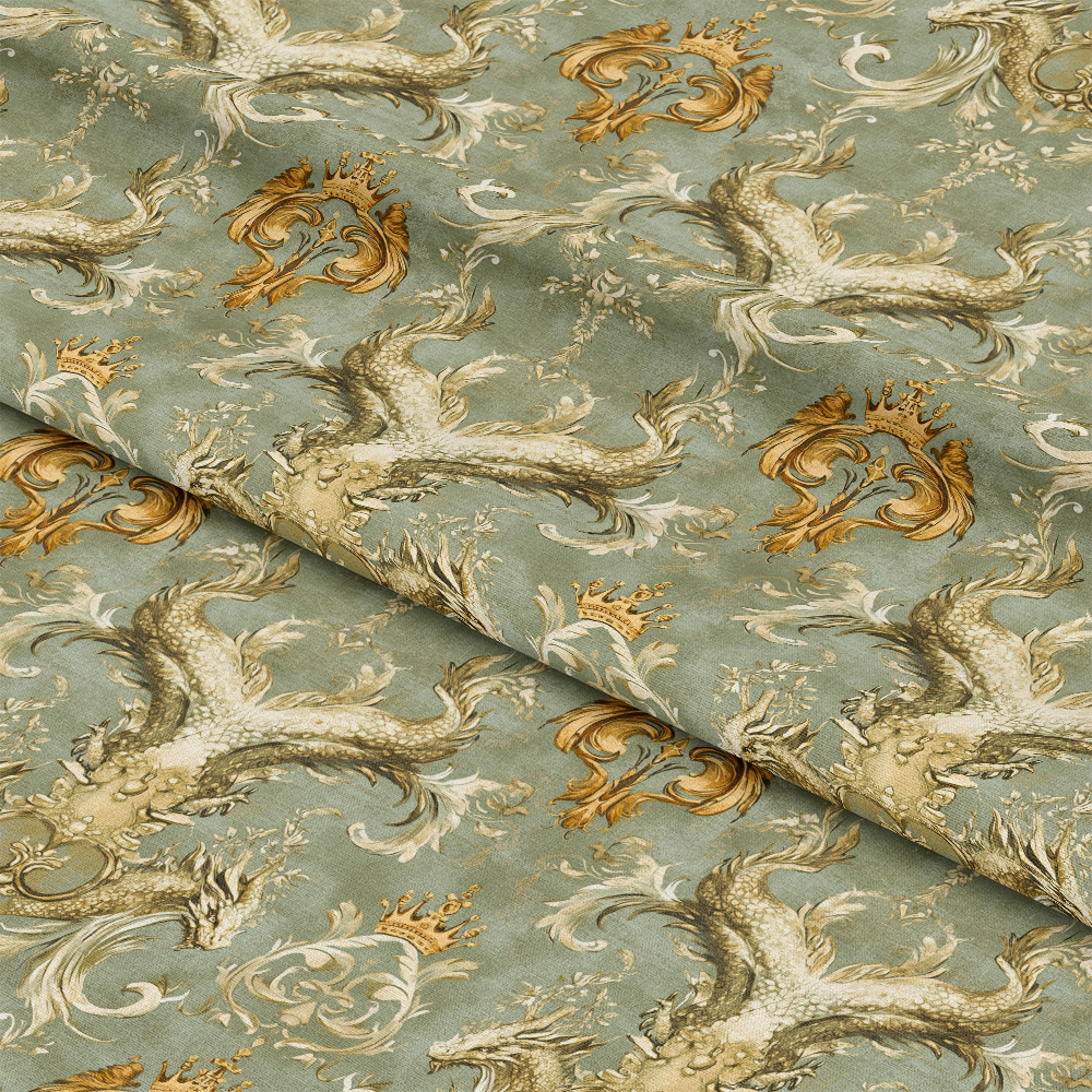 Draconian Royale Pattern 30 Quilting Cotton Fabric