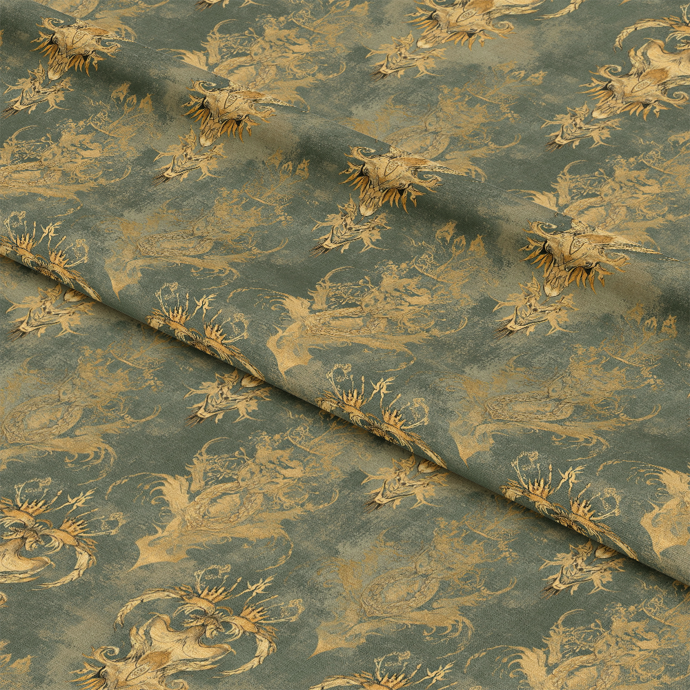 Draconian Royale Pattern 32 Quilting Cotton Fabric