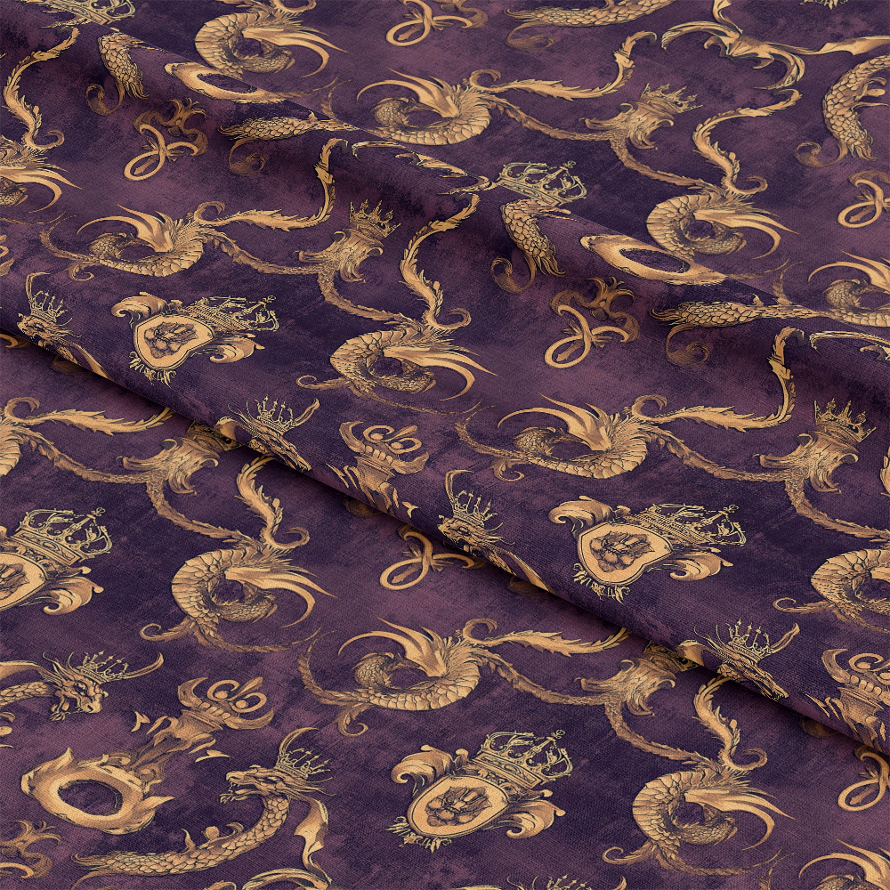 Draconian Royale Pattern 40 Quilting Cotton Fabric