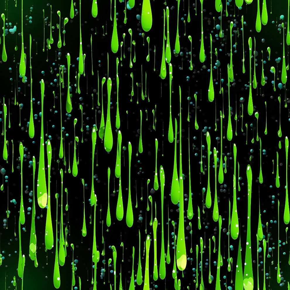 Dripping Green Liquid Pattern 4 Quilting Cotton Fabric ...