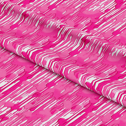 Dripping Pink Liquid Pattern 3 Quilting Cotton Fabric