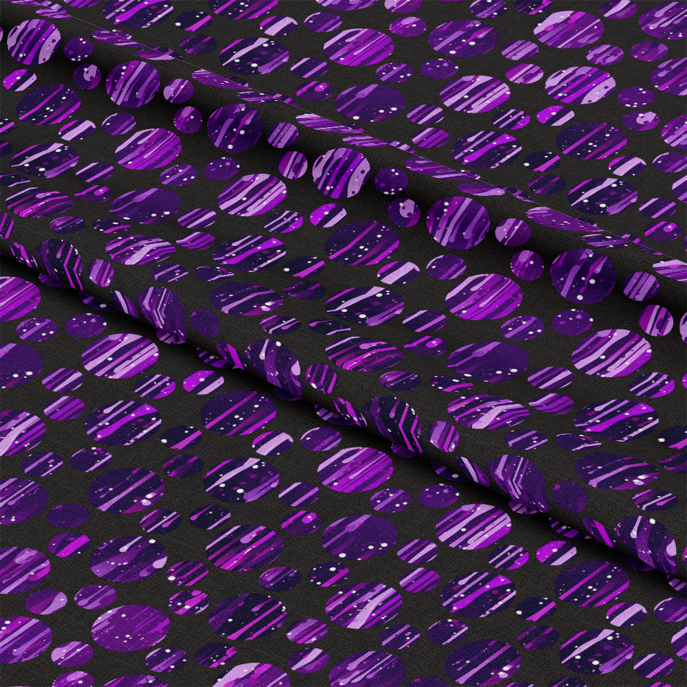 Dripping Purple Liquid Pattern 9 Quilting Cotton Fabric