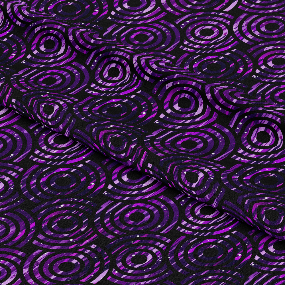 Dripping Purple Liquid Pattern 14 Quilting Cotton Fabric