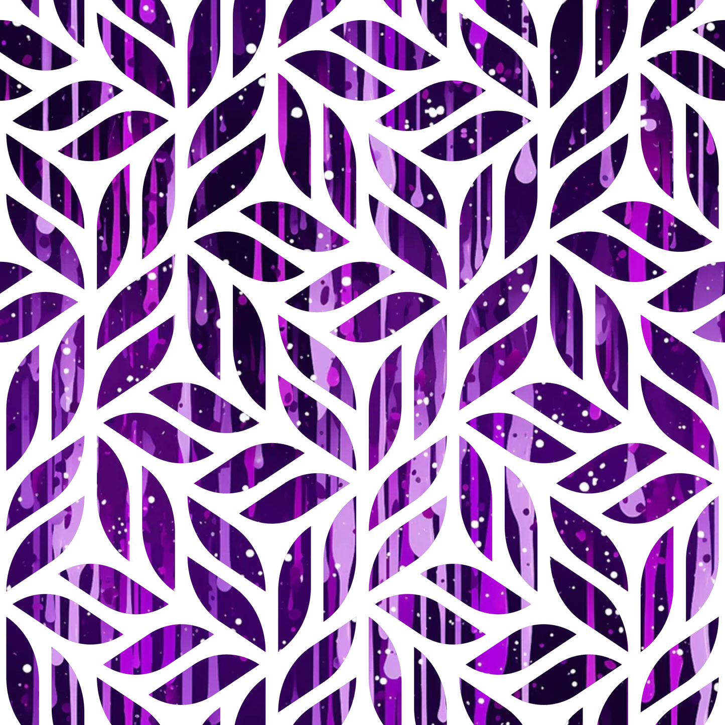 Dripping Purple Liquid Pattern 15 Quilting Cotton Fabric