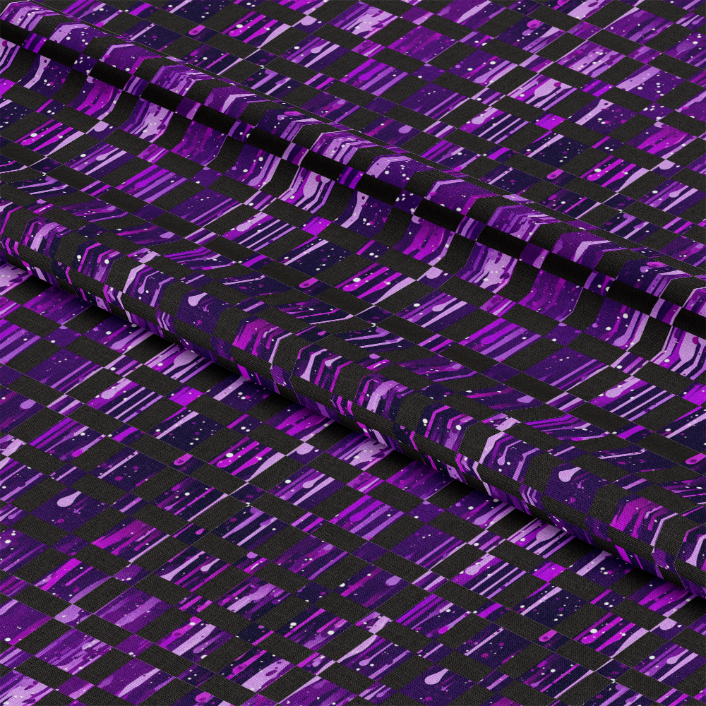 Dripping Purple Liquid Pattern 17 Quilting Cotton Fabric