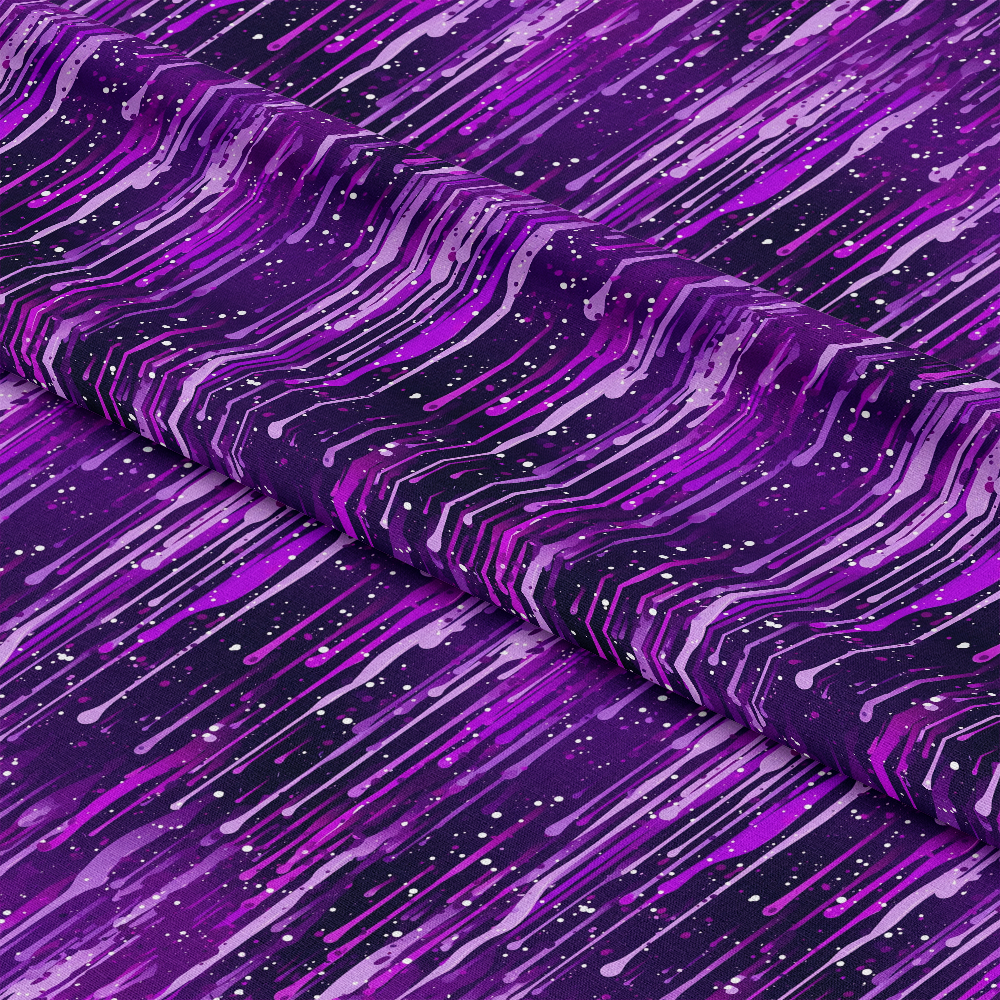 Dripping Purple Liquid Pattern 3 Quilting Cotton Fabric