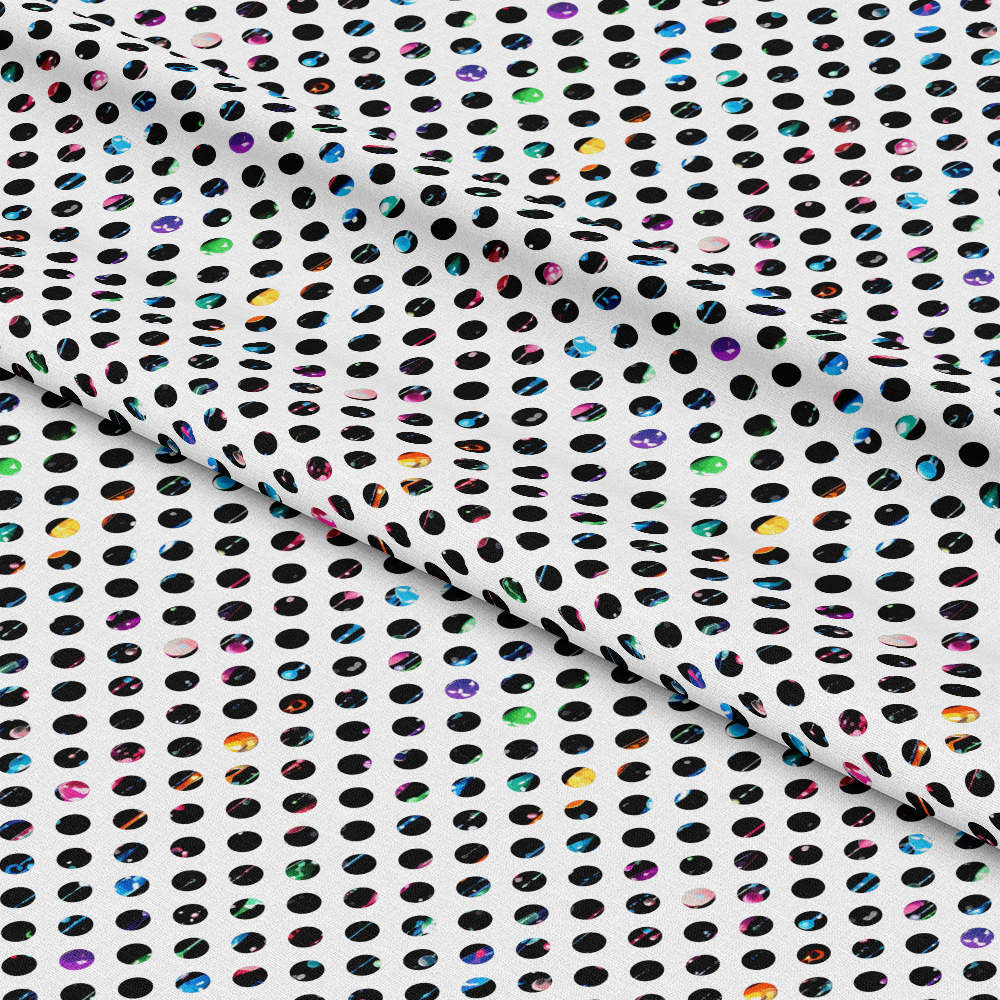 Dripping Rainbow Liquid Pattern 19 Quilting Cotton Fabric