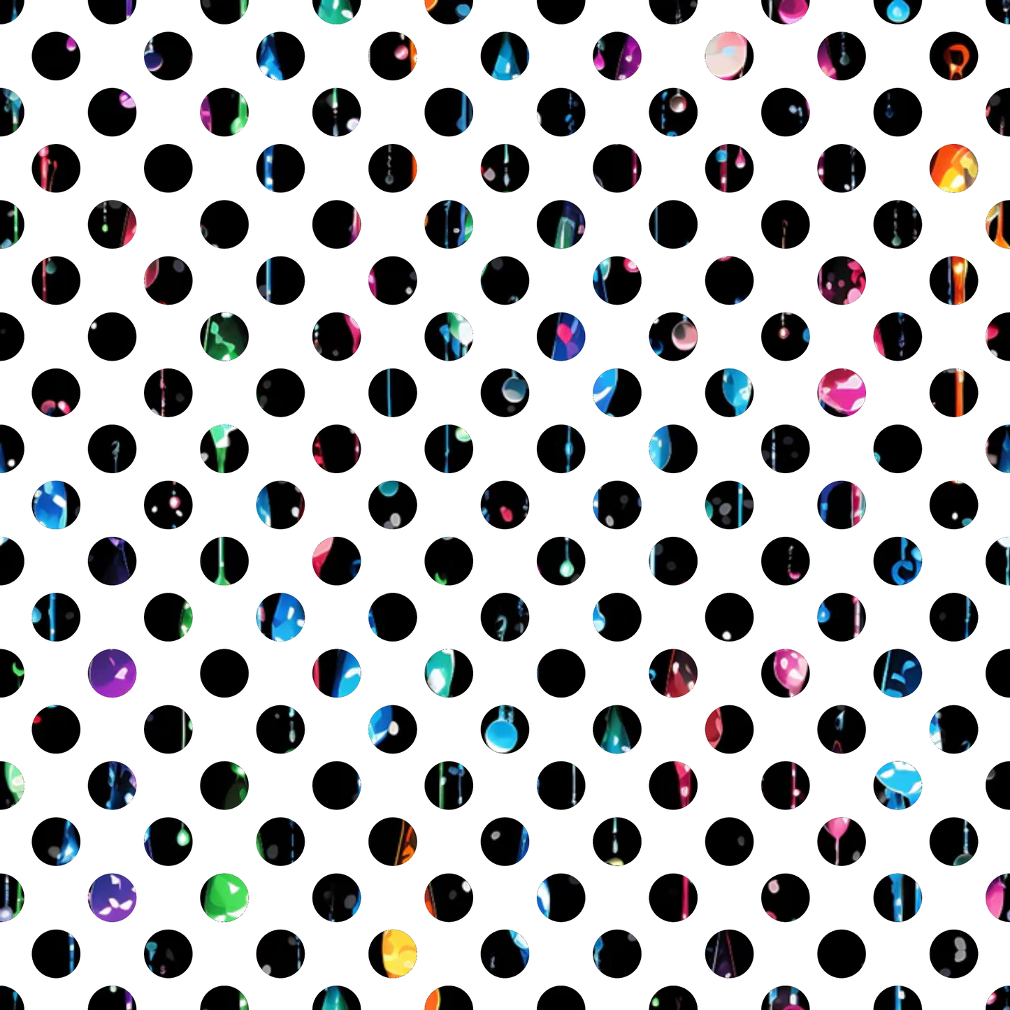 Dripping Rainbow Liquid Pattern 19 Quilting Cotton Fabric