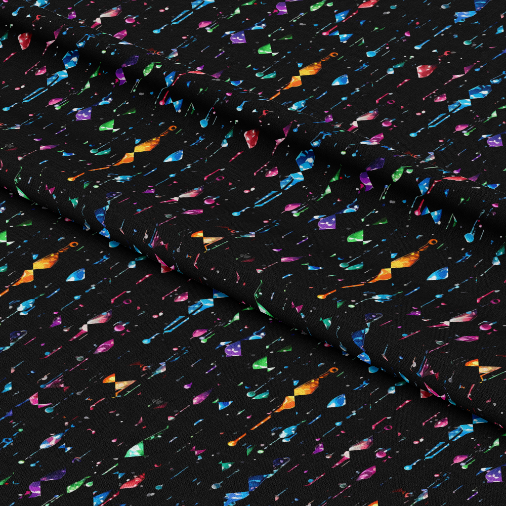 Dripping Rainbow Liquid Pattern 14 Quilting Cotton Fabric