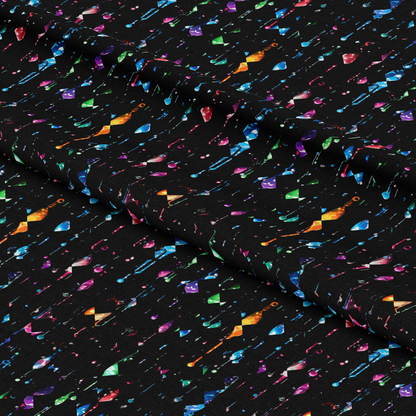 Dripping Rainbow Liquid Pattern 14 Quilting Cotton Fabric