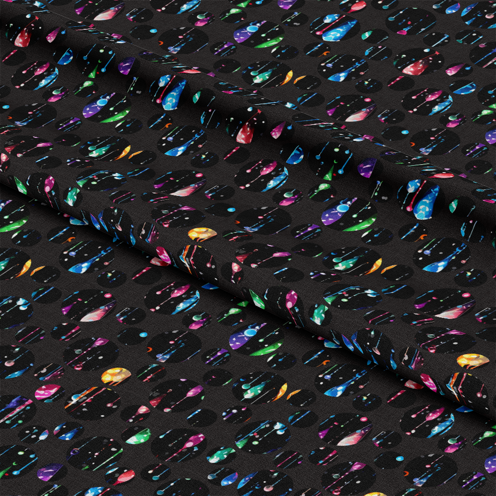 Dripping Rainbow Liquid Pattern 20 Quilting Cotton Fabric