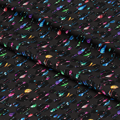 Dripping Rainbow Liquid Pattern 20 Quilting Cotton Fabric