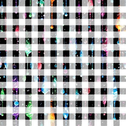 Dripping Rainbow Liquid Pattern 16 Quilting Cotton Fabric