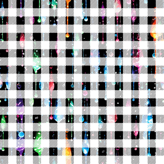 Dripping Rainbow Liquid Pattern 16 Quilting Cotton Fabric