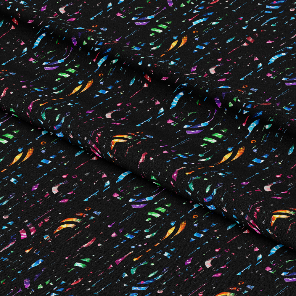 Dripping Rainbow Liquid Pattern 22 Quilting Cotton Fabric