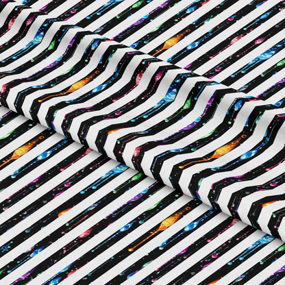 Dripping Rainbow Liquid Pattern 27 Quilting Cotton Fabric