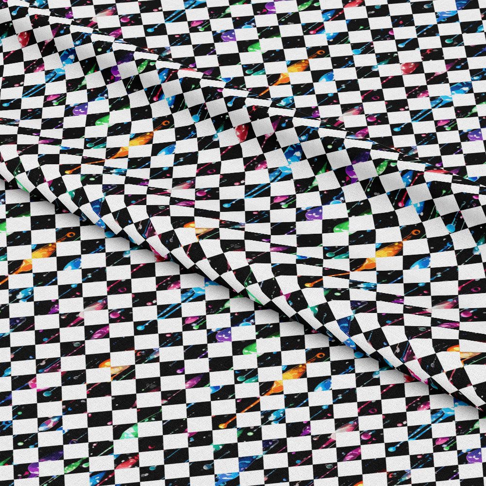 Dripping Rainbow Liquid Pattern 18 Quilting Cotton Fabric