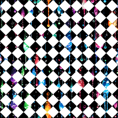 Dripping Rainbow Liquid Pattern 18 Quilting Cotton Fabric
