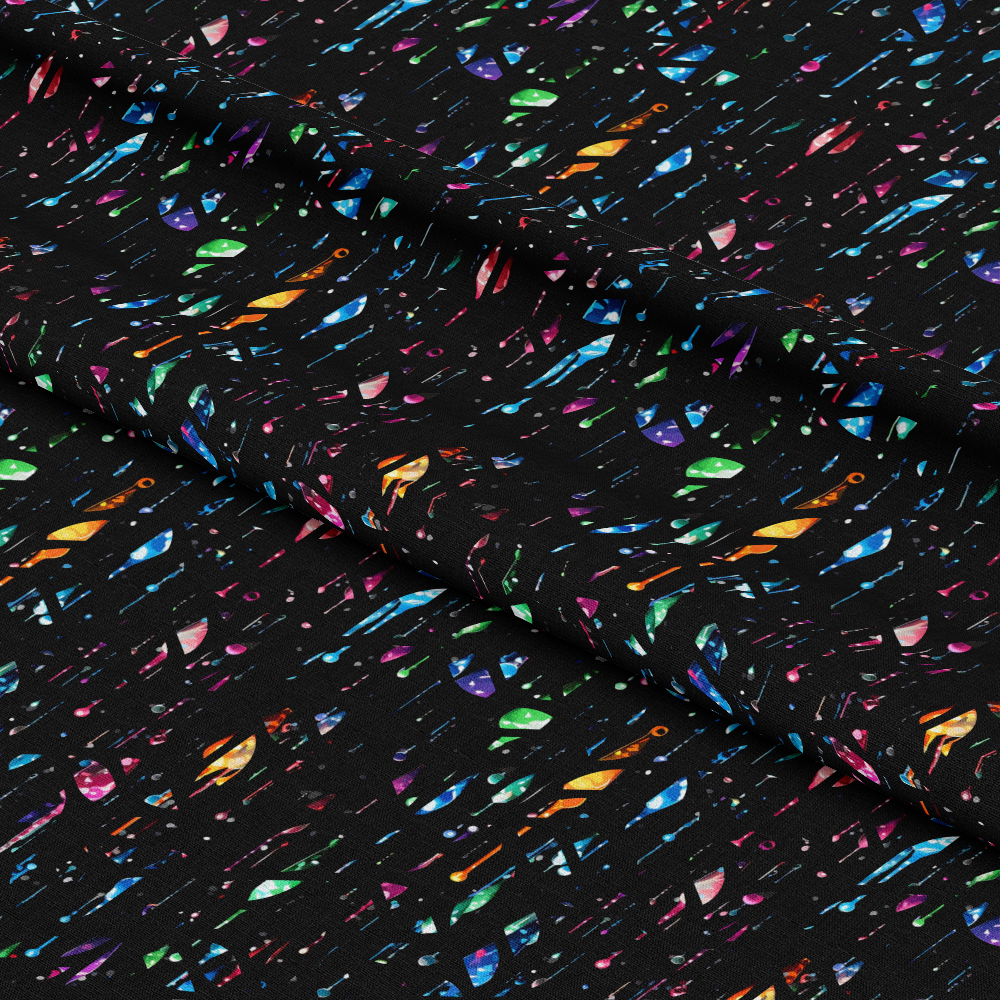 Dripping Rainbow Liquid Pattern 25 Quilting Cotton Fabric