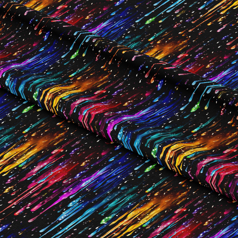 Dripping Rainbow Liquid Pattern 7 Quilting Cotton Fabric