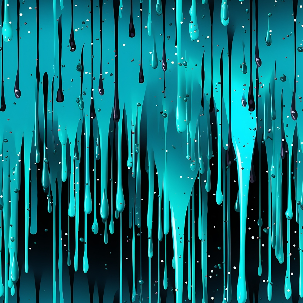 Dripping Turquoise Liquid Pattern 3 Quilting Cotton Fabric ...