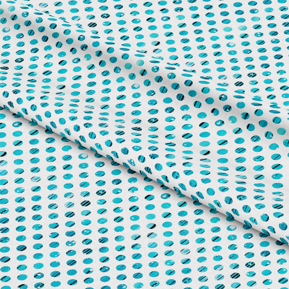 Dripping Turquoise Liquid Pattern 10 Quilting Cotton Fabric