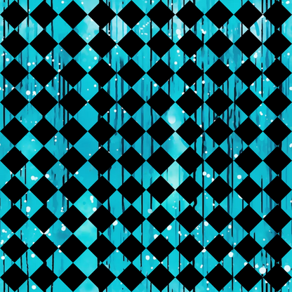 Dripping Turquoise Liquid Pattern 9 Quilting Cotton Fabric